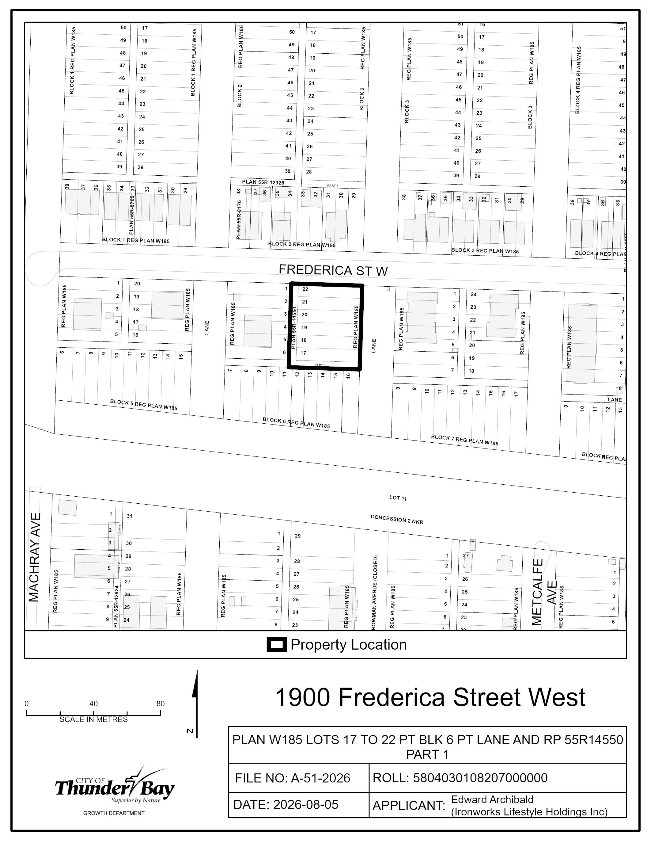 Key map of subject lands Key map of subject lands