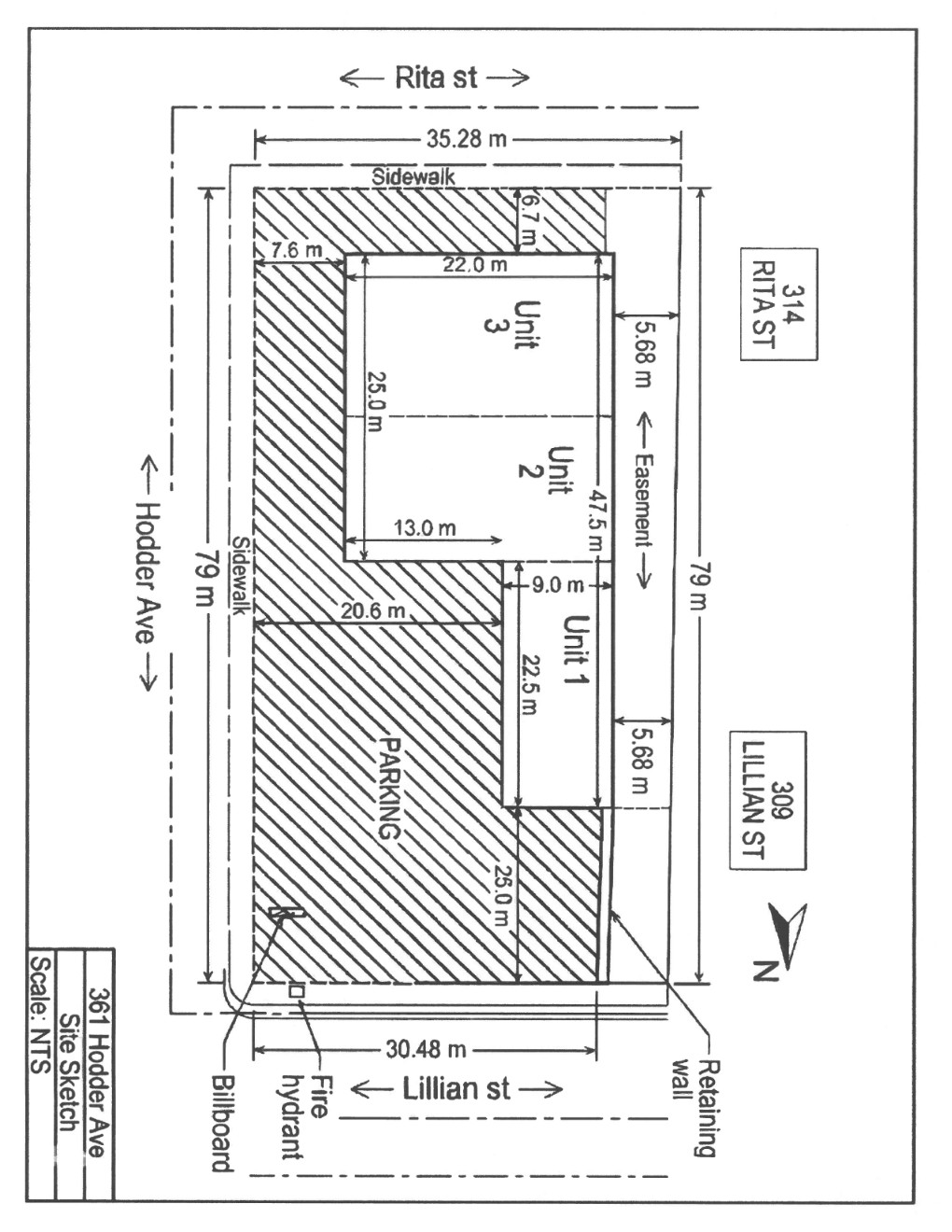Applicant's Site Sketch