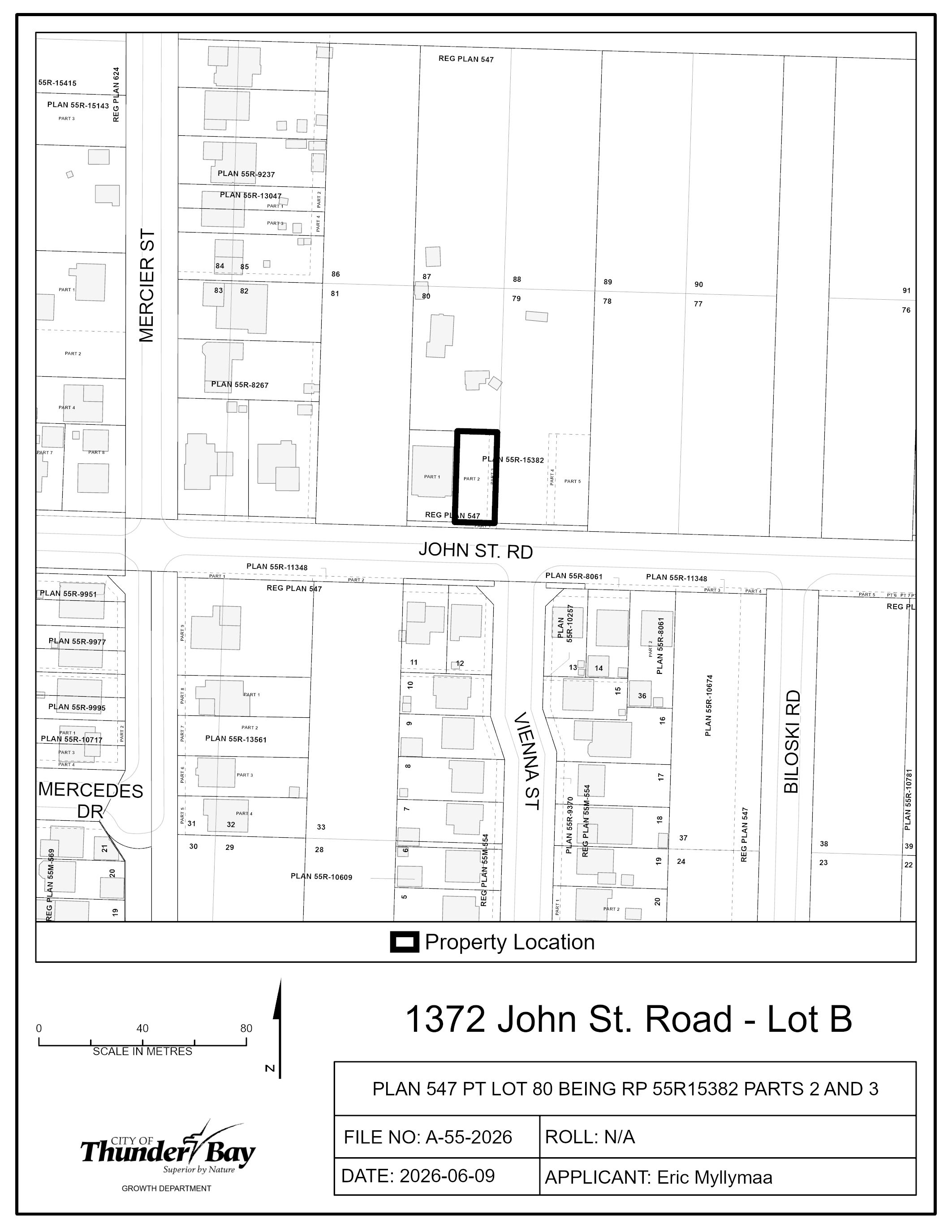 Key map of subject lands