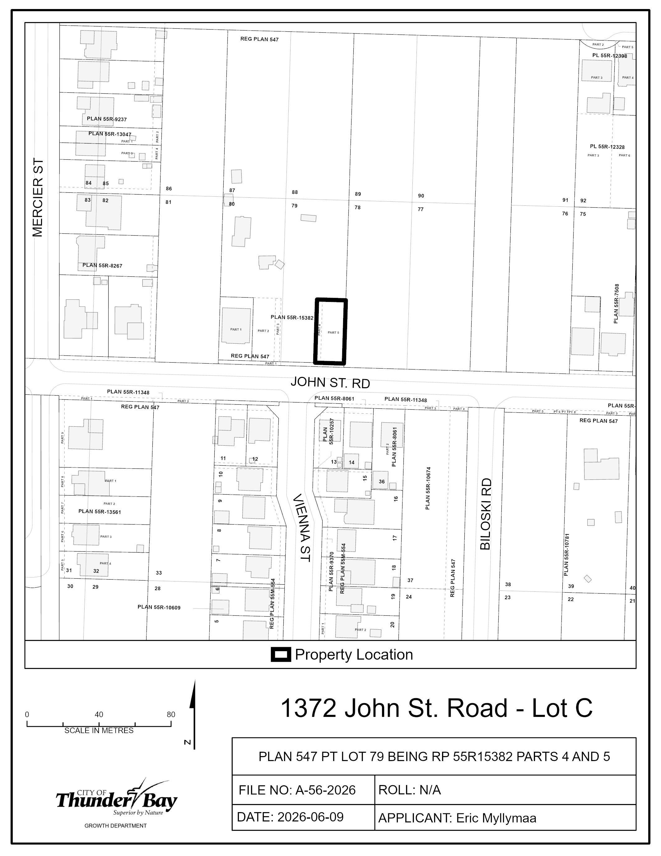 Key map of subject lands