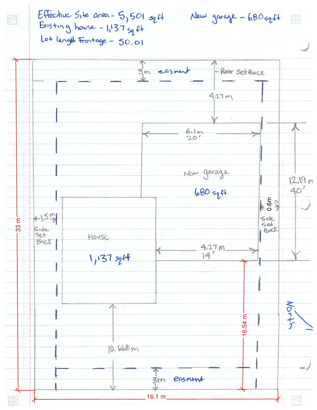 Applicant's Site Sketch