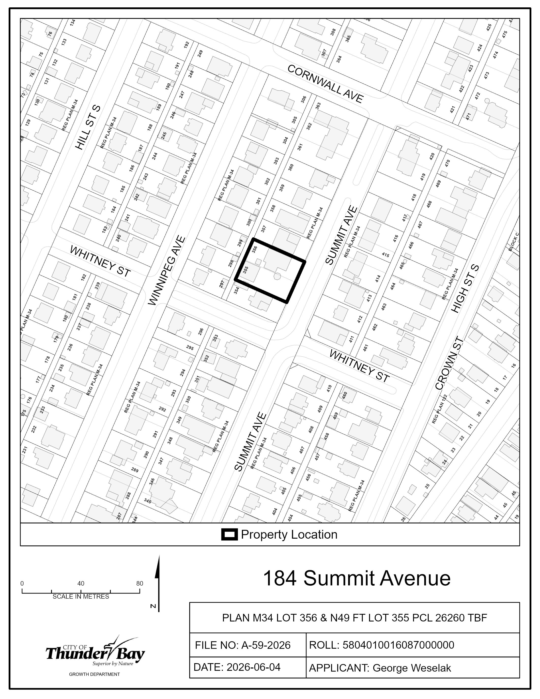 Key map of subject lands