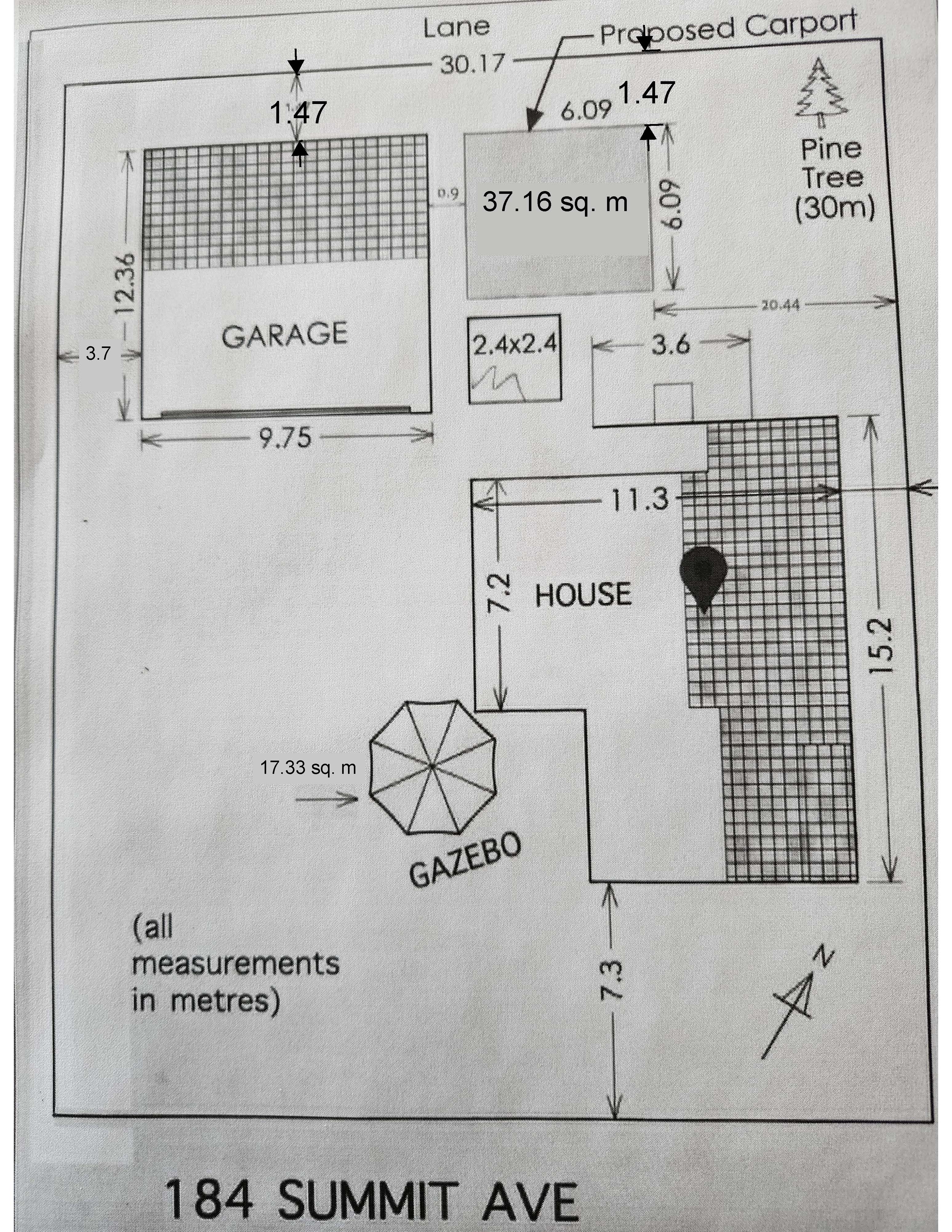 Applicant's Site Sketch