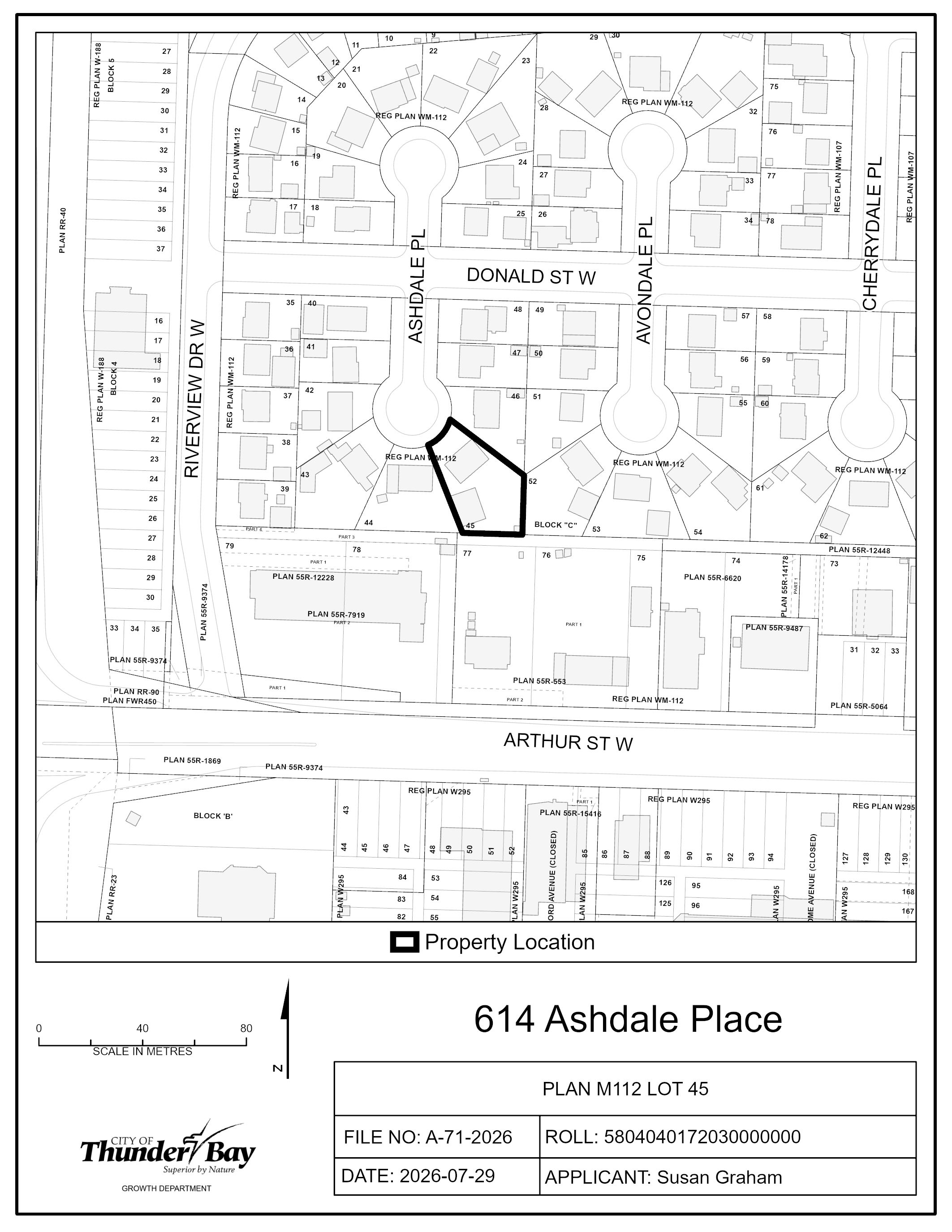 Key map of subject lands Key map of subject lands