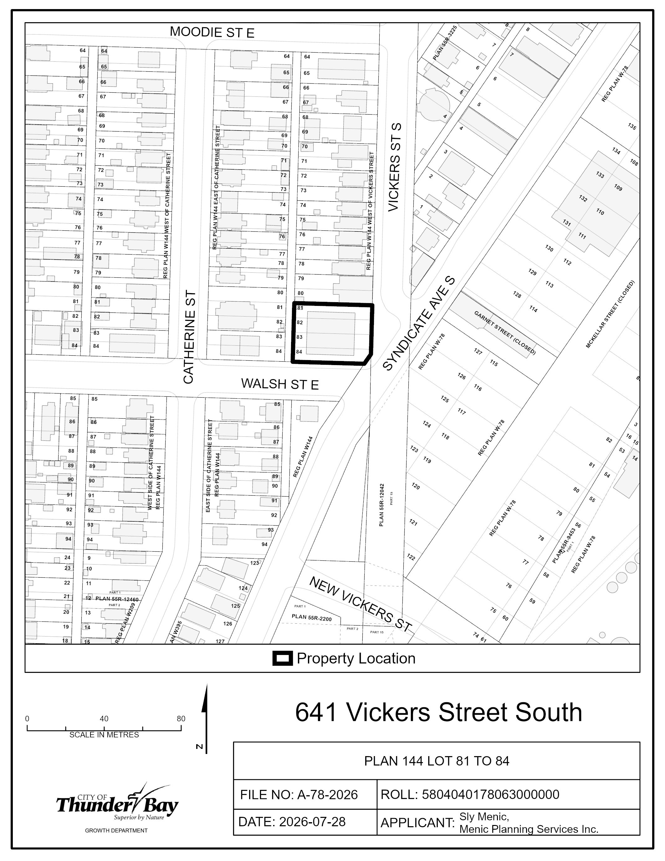 Key map of subject lands Key map of subject lands
