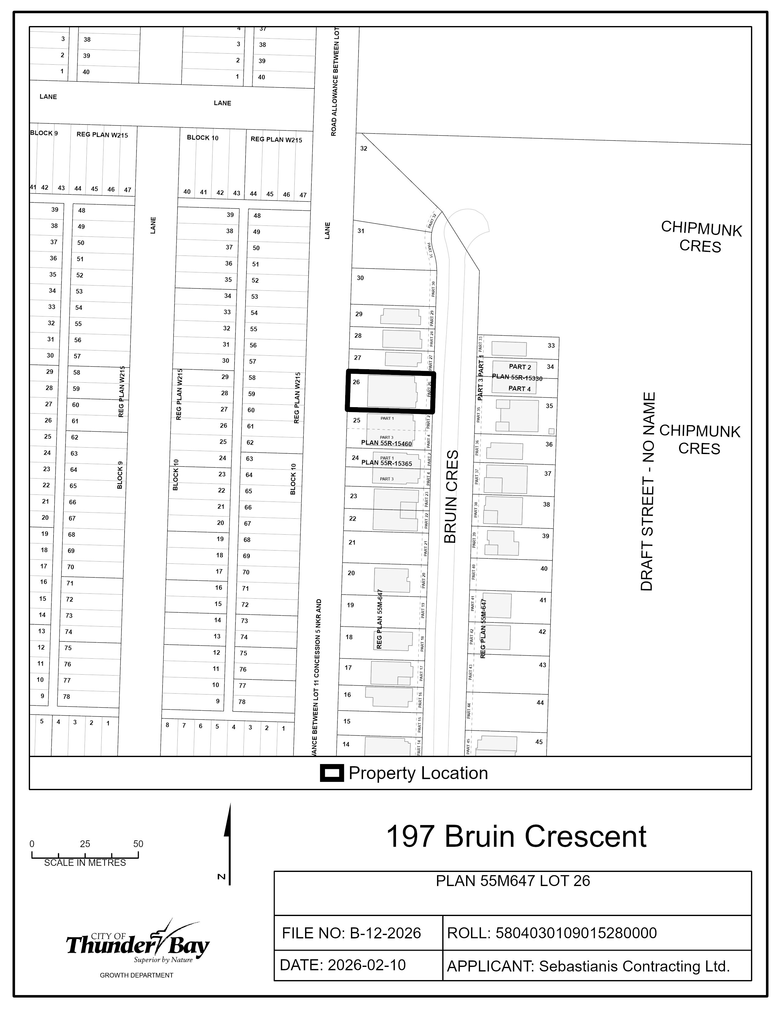 Key map of subject lands