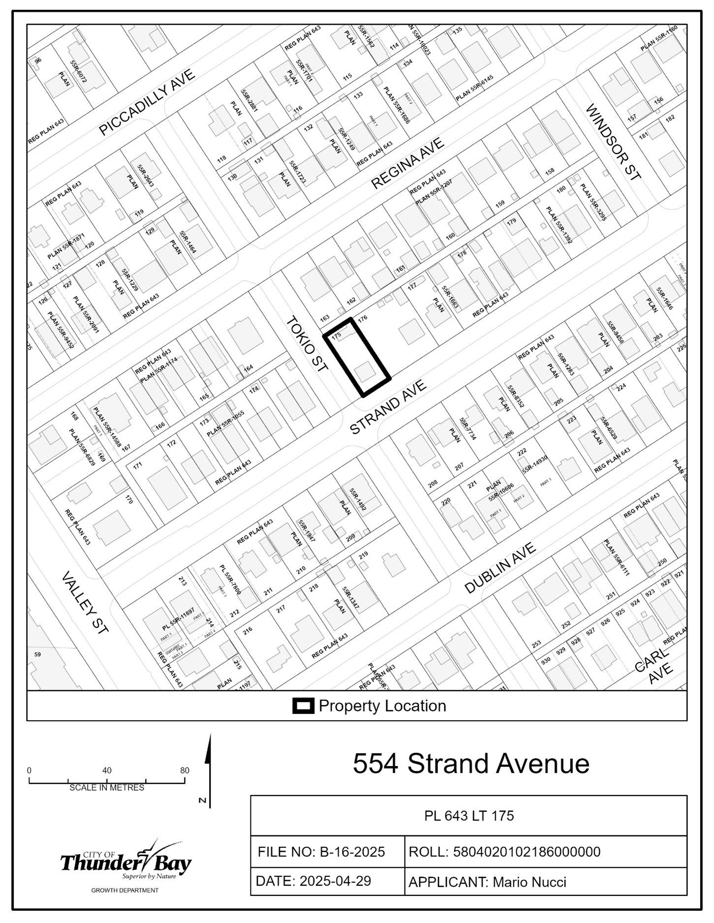 Key map of subject lands