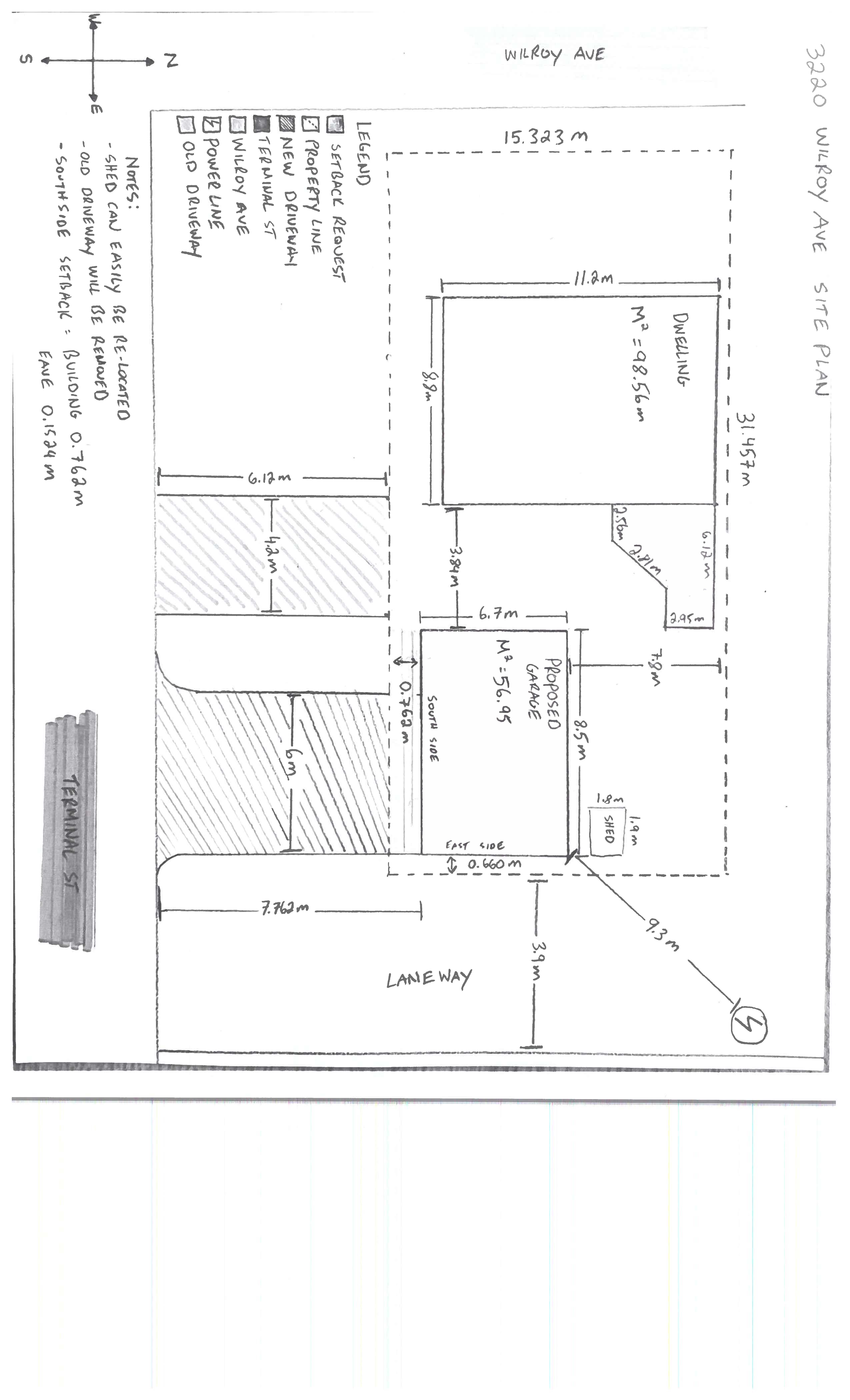 Applicant's Site Sketch
