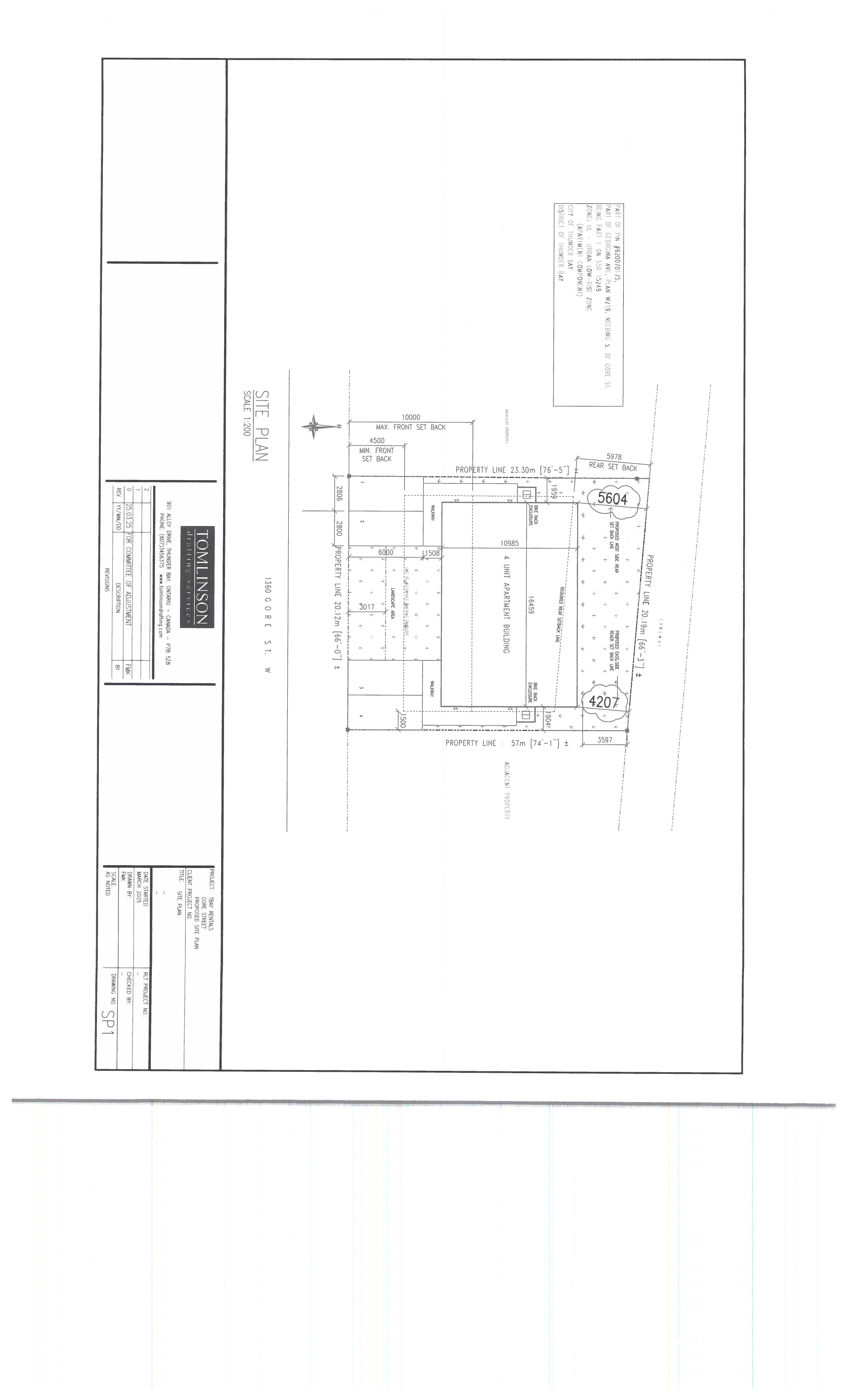 Applicant's Site Sketch