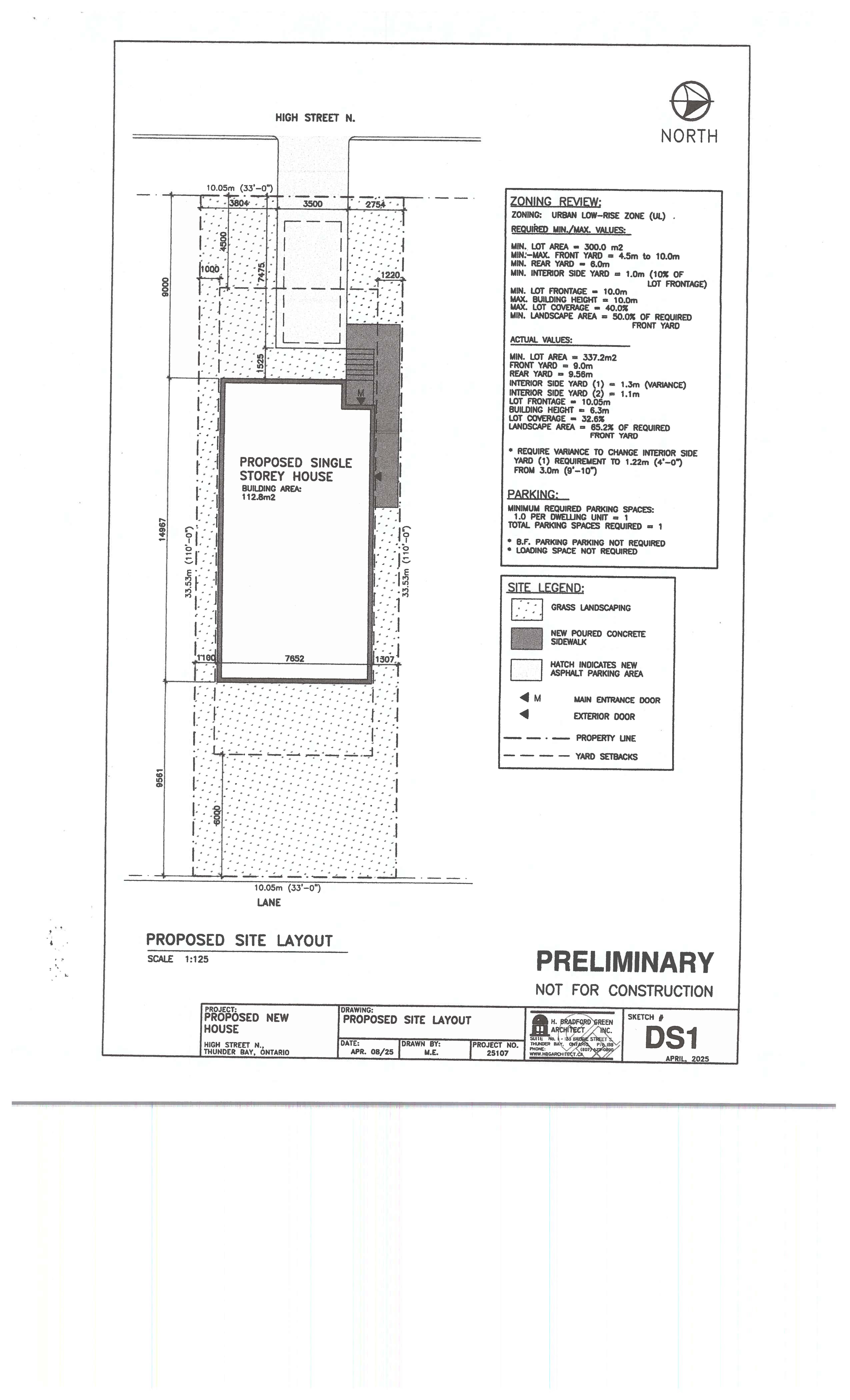 Applicant's Site Sketch