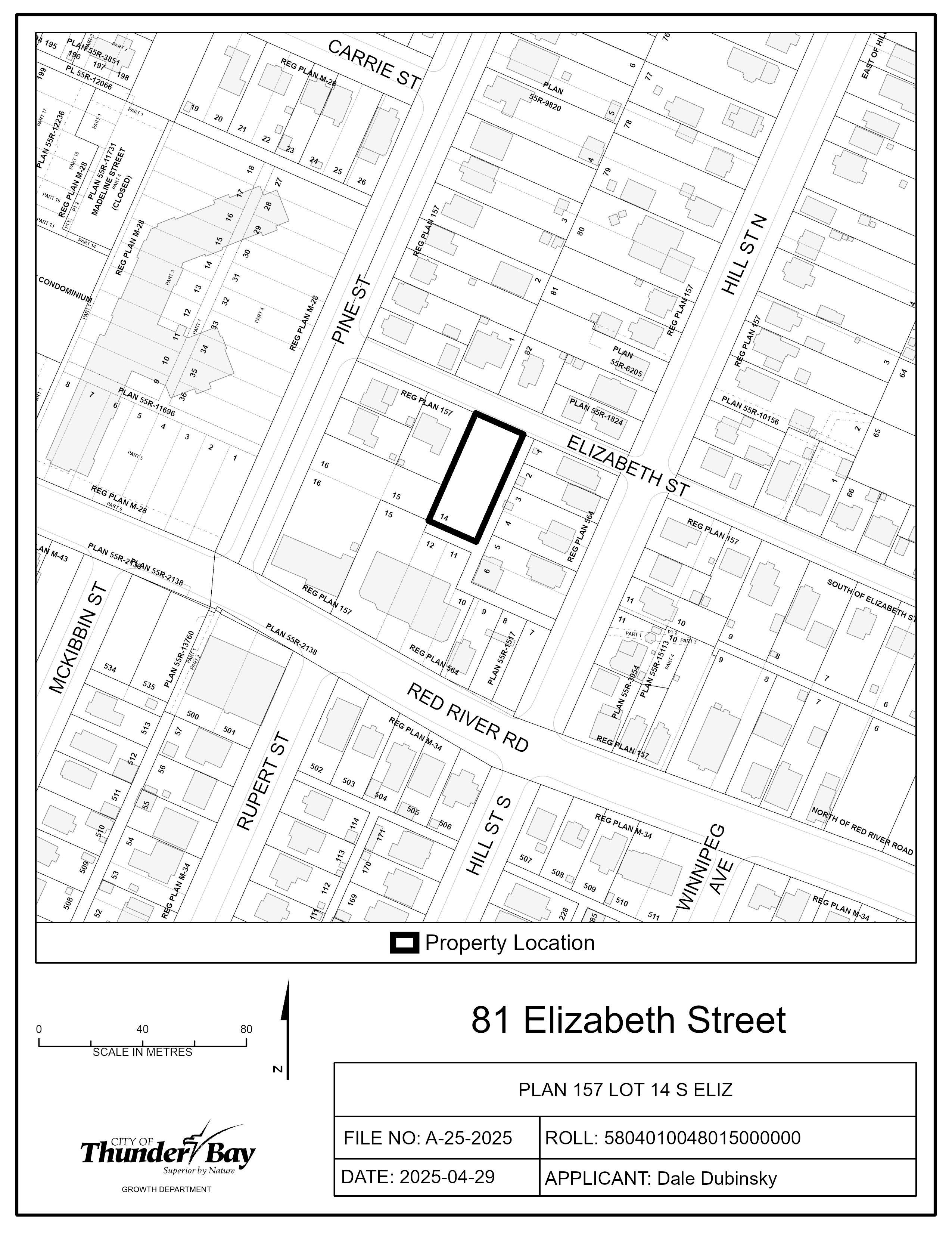 Key map of subject lands