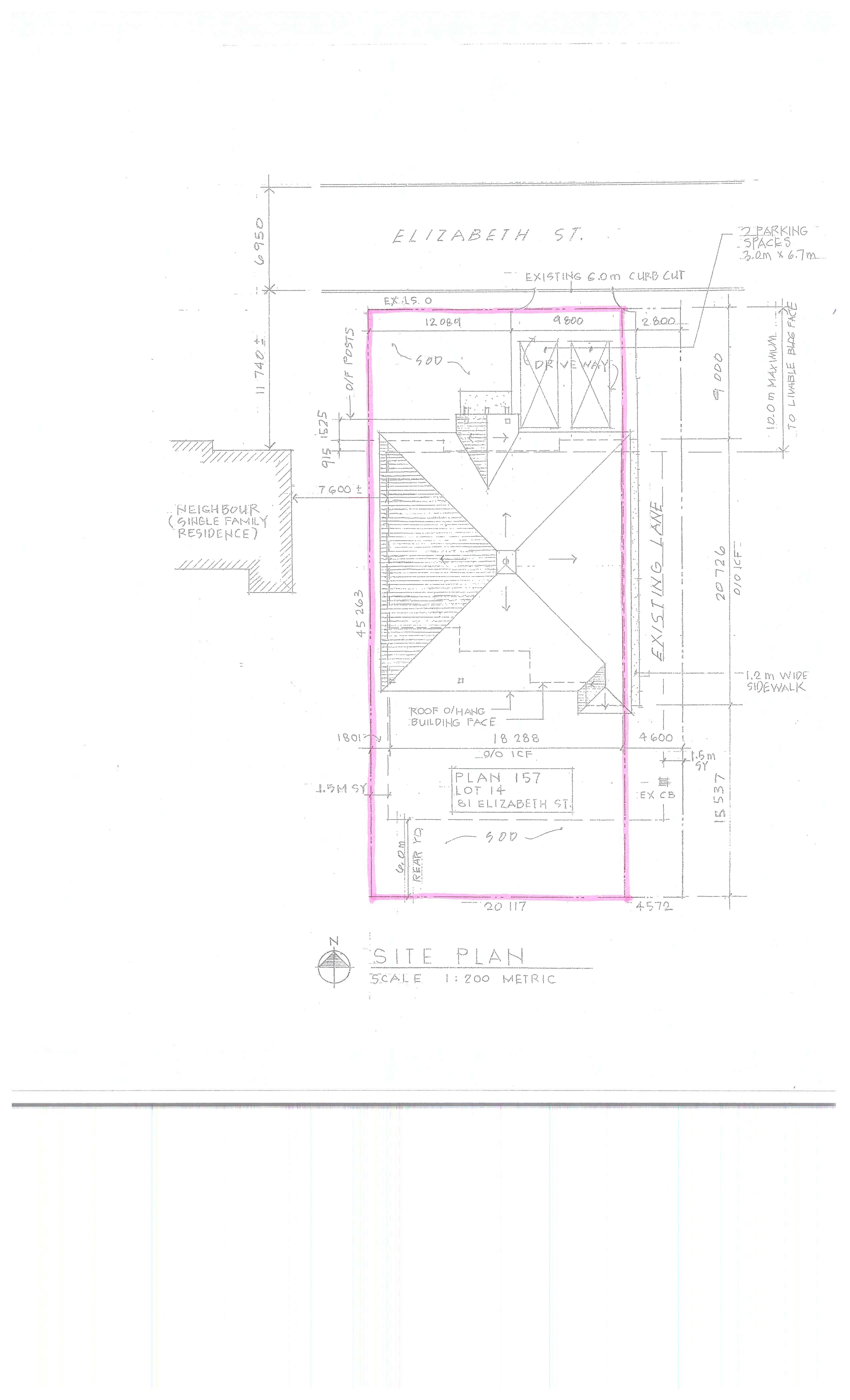Applicant's Site Sketch