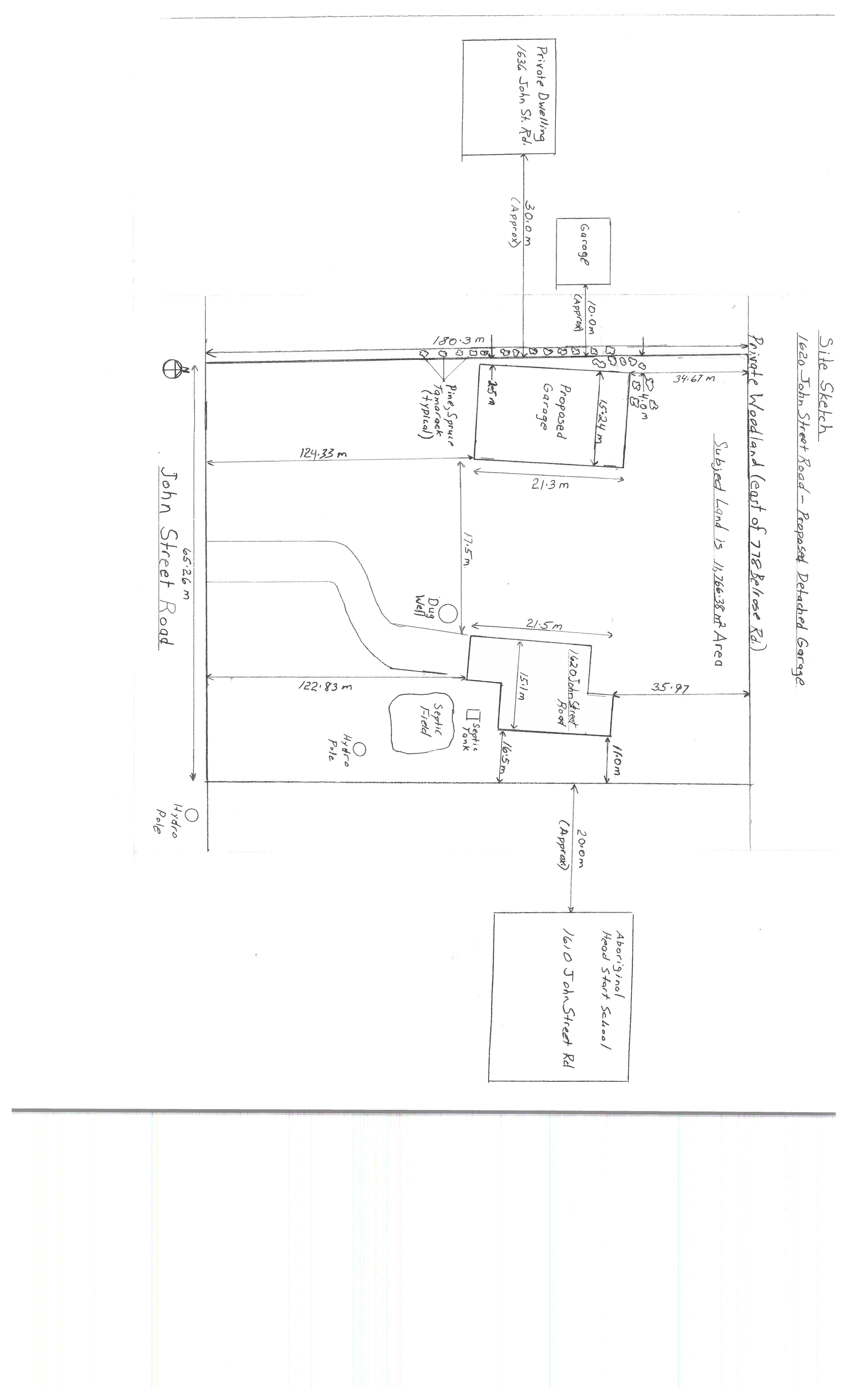 Applicant's Site Sketch
