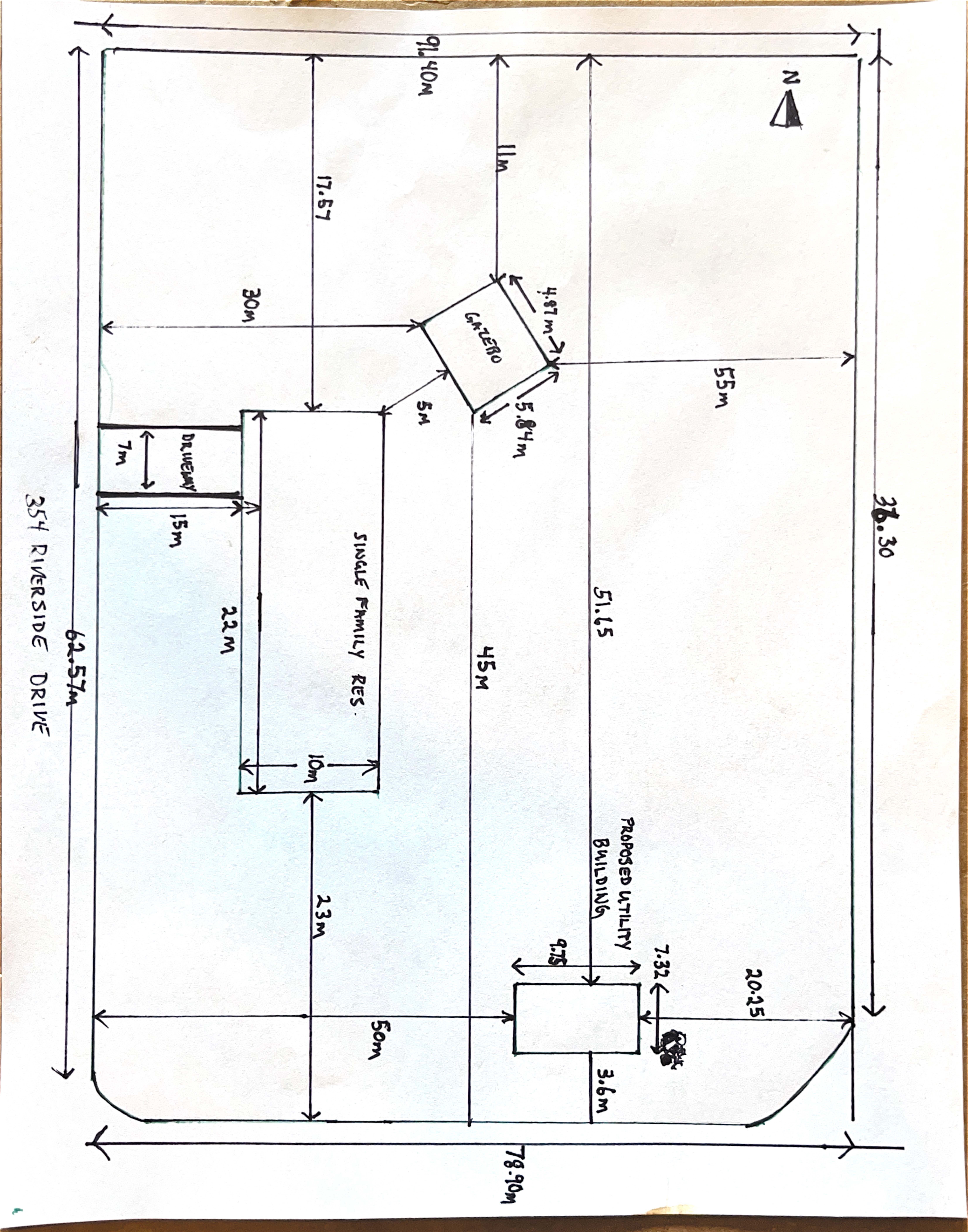 Applicant's Site Sketch