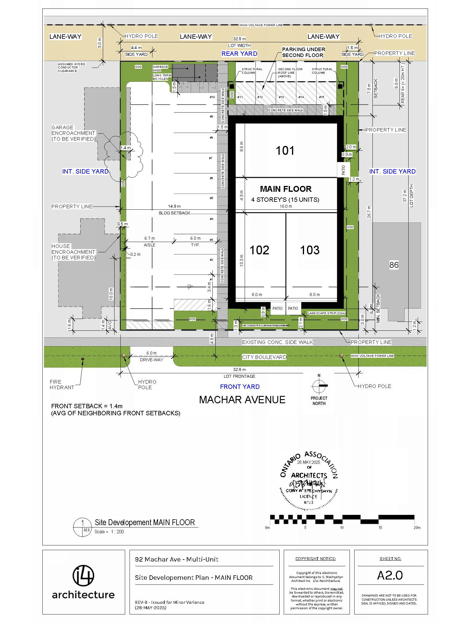Applicant's Site Sketch