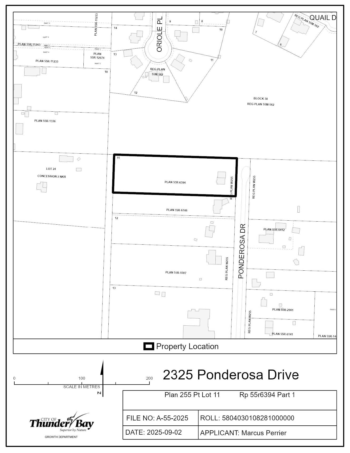 Key map of subject lands