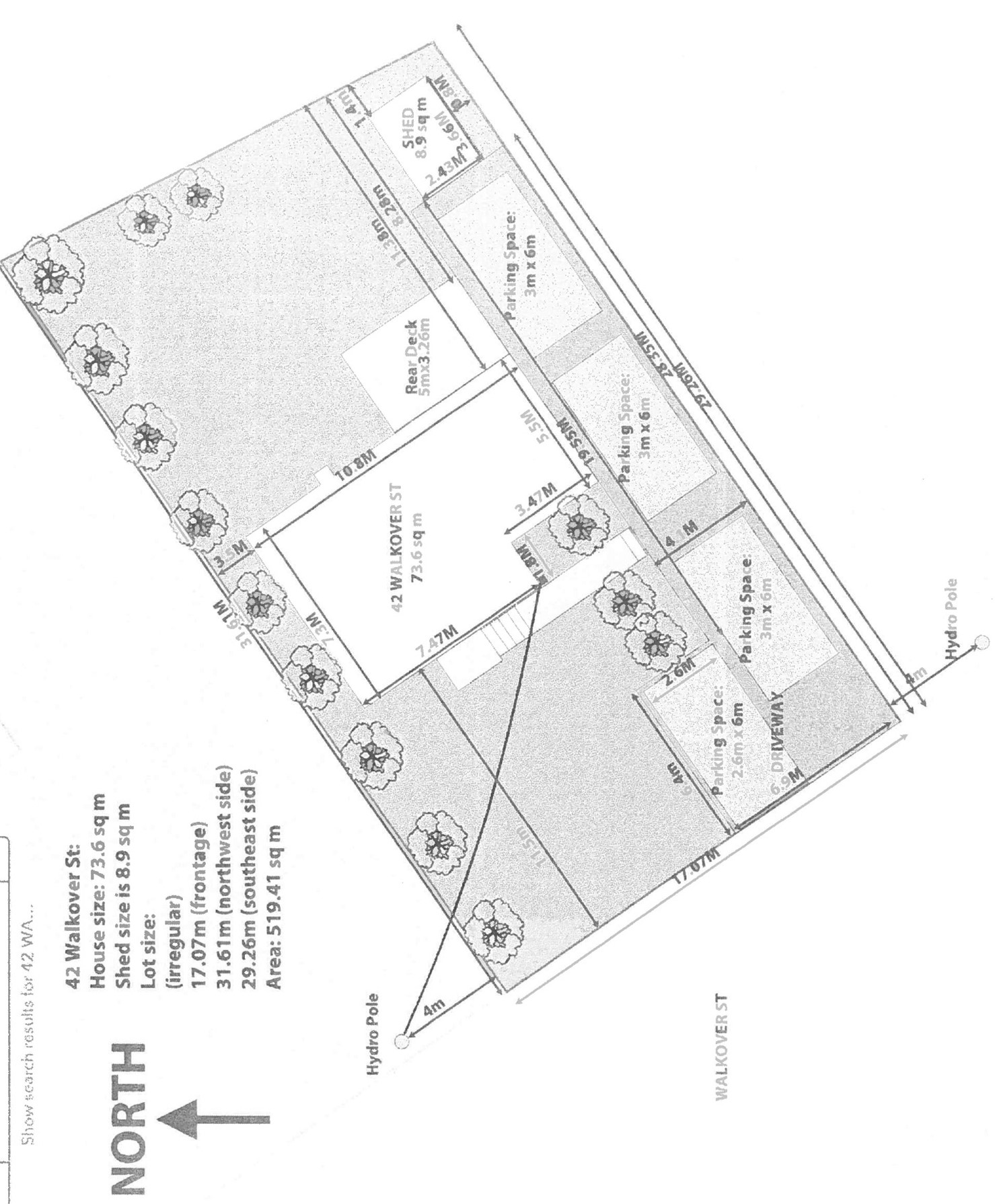 Applicant's Site Sketch