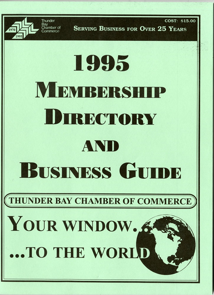 document that reads "1995 Membership Directory and business guide"
