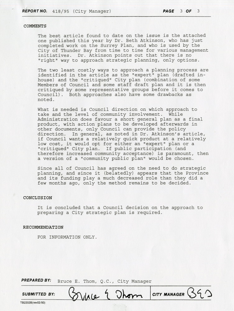 Bruce Thom Corporate Report page 3