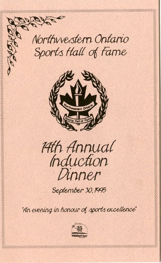 Northwestern Ontario Sports Hall of Fame Pamphlet