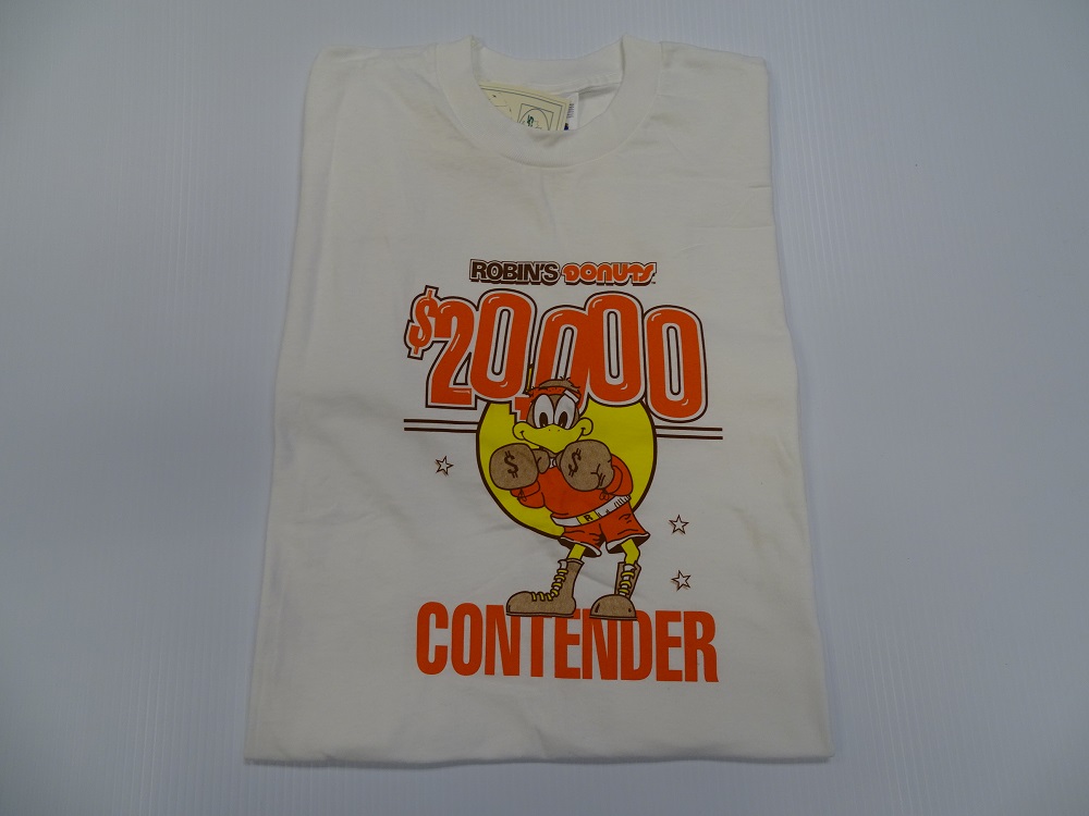 Robin's Donuts T-Shirt with mascot