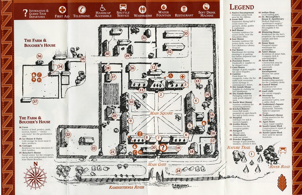 Old Fort William Visitor Map