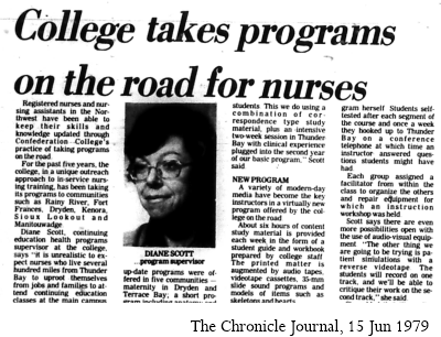 (Phyllis) Diane Scott from a newspaper