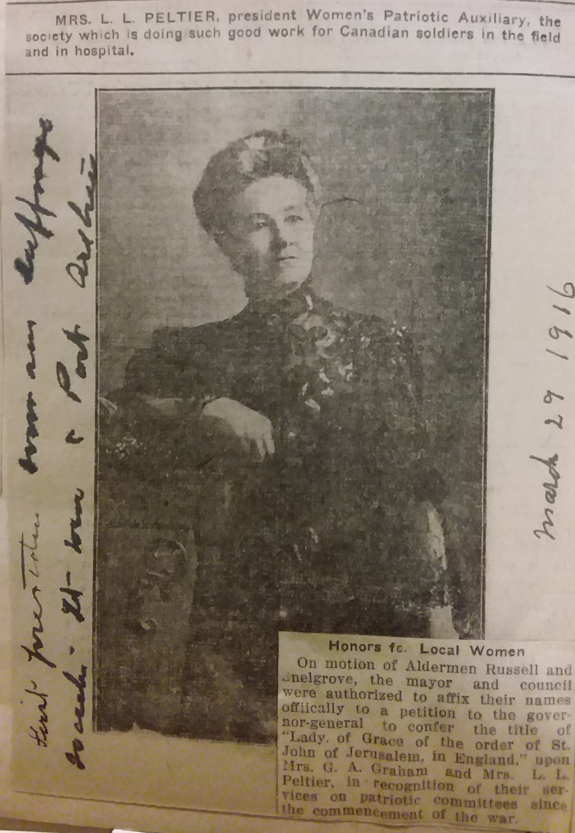 Mrs. L. L. Peltier 
