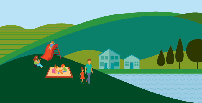 Cartoon image of playground