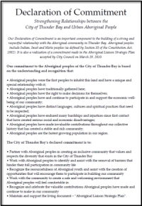 Declaration of Commitment document