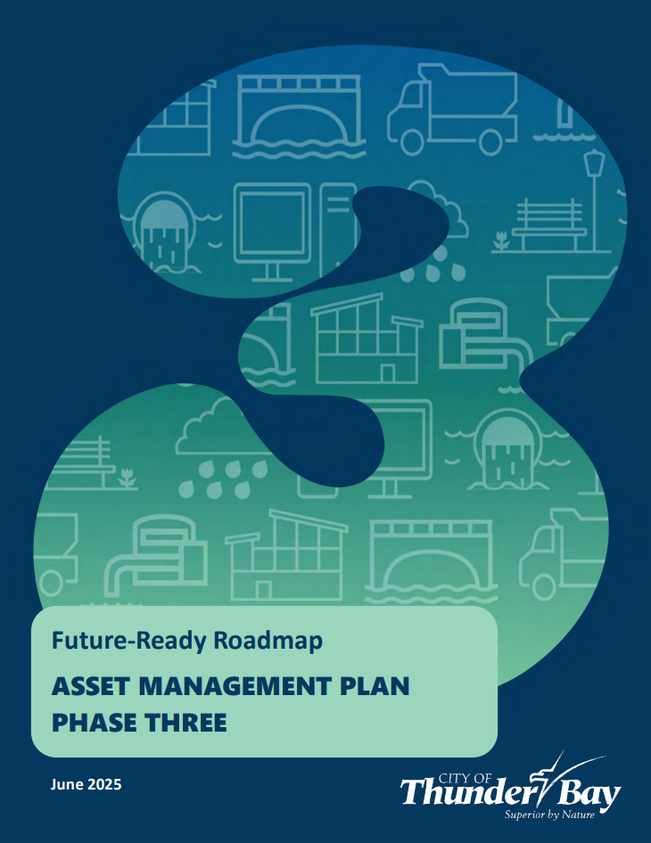 Cover photo of the City of Thunder Bay Asset Management Plan Phase Three