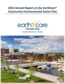 front cover picture of earthcare 2012 annual report