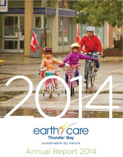front cover picture of earthcare 2014 annual report