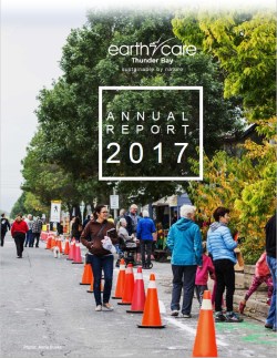front cover of earthcare 2017 annual report