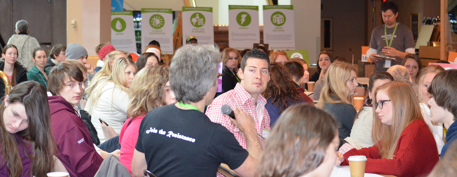 group of people at an earthcare meeting