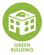 Green Building Working group icon with building