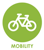 Mobility Working group icon with bike