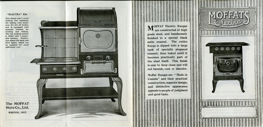 Advertisement for Moffat Stoves