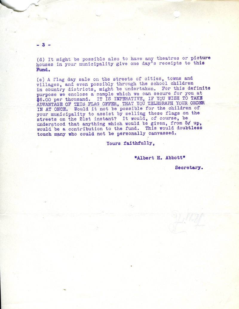 Our Day letter