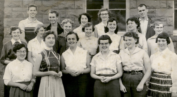 A group photograph of one summer's Playground Supervisors, both men and women
