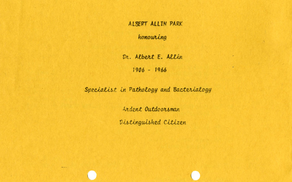 A yellow paper with typed writing detailing the days events