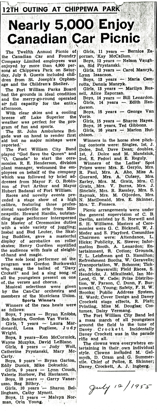A cut out section of a newspaper article 