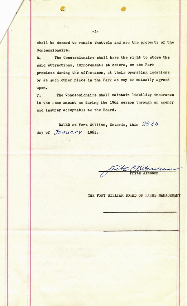 A typed document on lined paper 