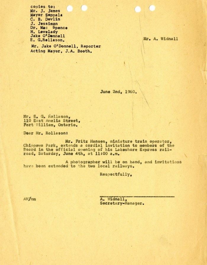 A typed letter on brown paper with lack ink 