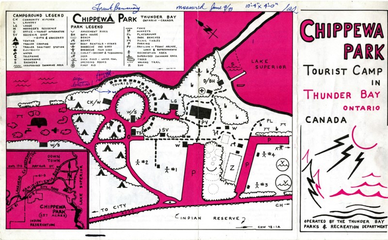 The front page of a brochure done on white paper with pink and black wording