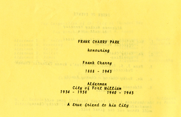 A beige paper with typed writing detailing the days events