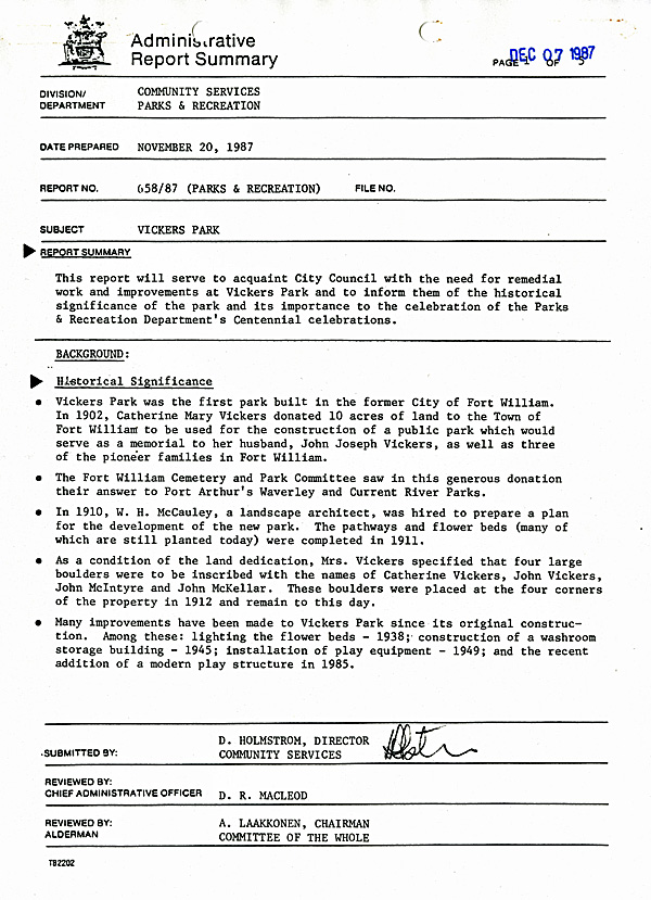 A typed document in black ink on white paper 