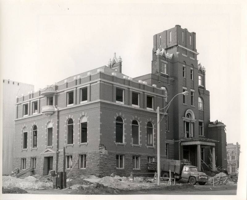 Old City Hall during demolition