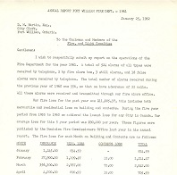 A cut out section of the 1961 Annual Report 