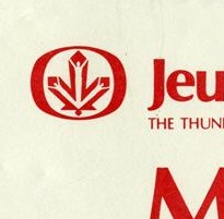 A cut out of a media release for the 1981 games, with red lettering